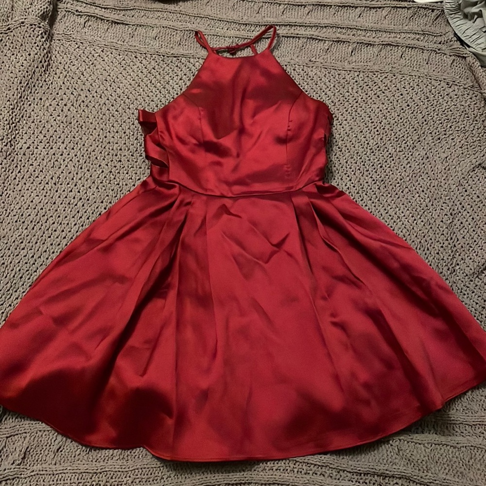maroon prom dress, size 9/10